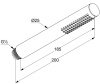 Душевая лейка KLUDI NOVA FONTE 3912053-00 белый матовый
