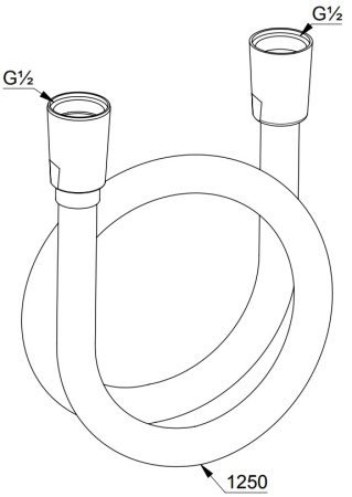 Душевой шланг KLUDI SUPARAFLEX 61071N0-00 1250 мм, брашированное золото PVD