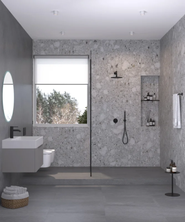 Душевой комплект KLUDI BOZZ 387363976 черный матовый, С ВНУТРЕННЕЙ ЧАСТЬЮ