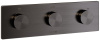 Электронный встраиваемый термостат KLUDI-PUSHTRONIC 38300N2-00 оружейная сталь PVD