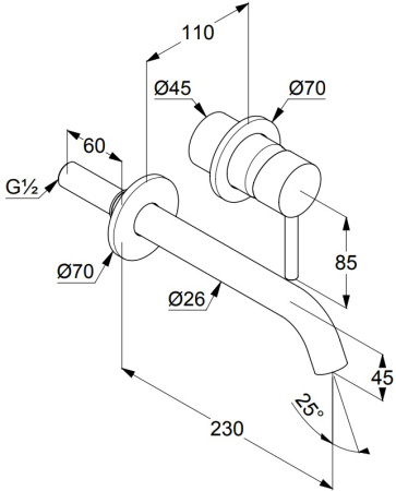 Смеситель для раковины KLUDI BOZZ 382455376 белый матовый